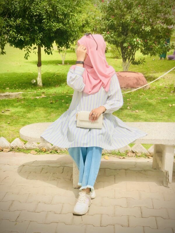 Cotton Short Kurti With Lining Print