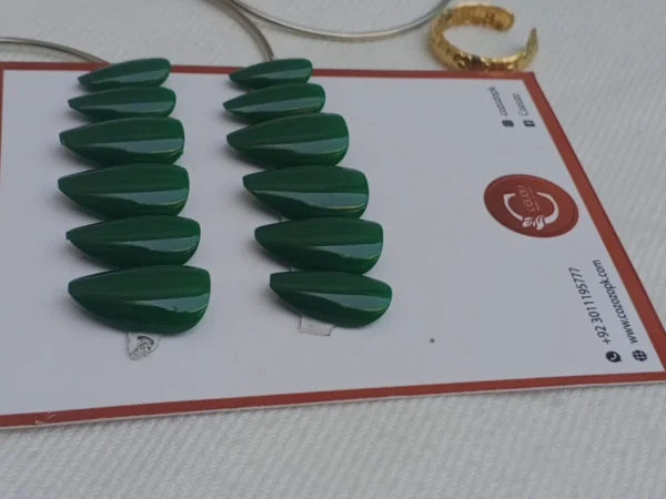 Emerlad Green Press on Nails - Image 2