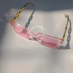 Pink Oversize Women's Square Glasses