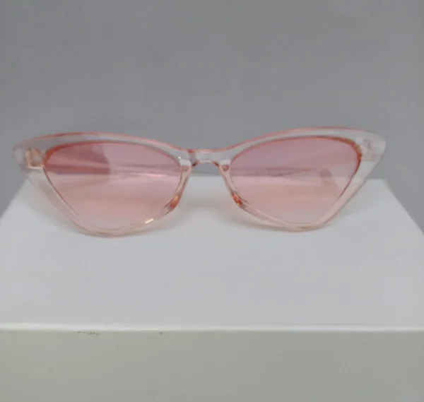 Pink Retro Cat Eye Glasses